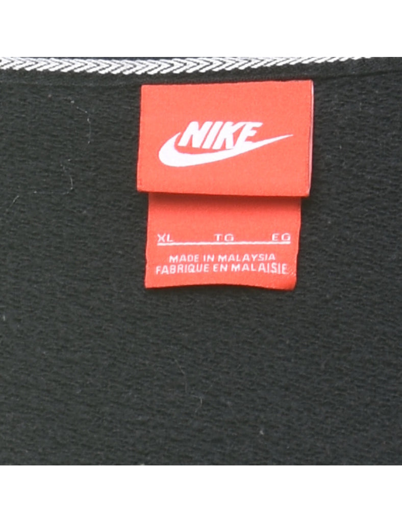 Nike Black & White Printed Sweatshirt - XL