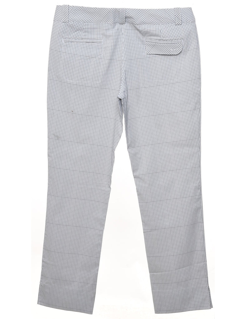 Nike Checked Light Grey Trousers - W34 L30