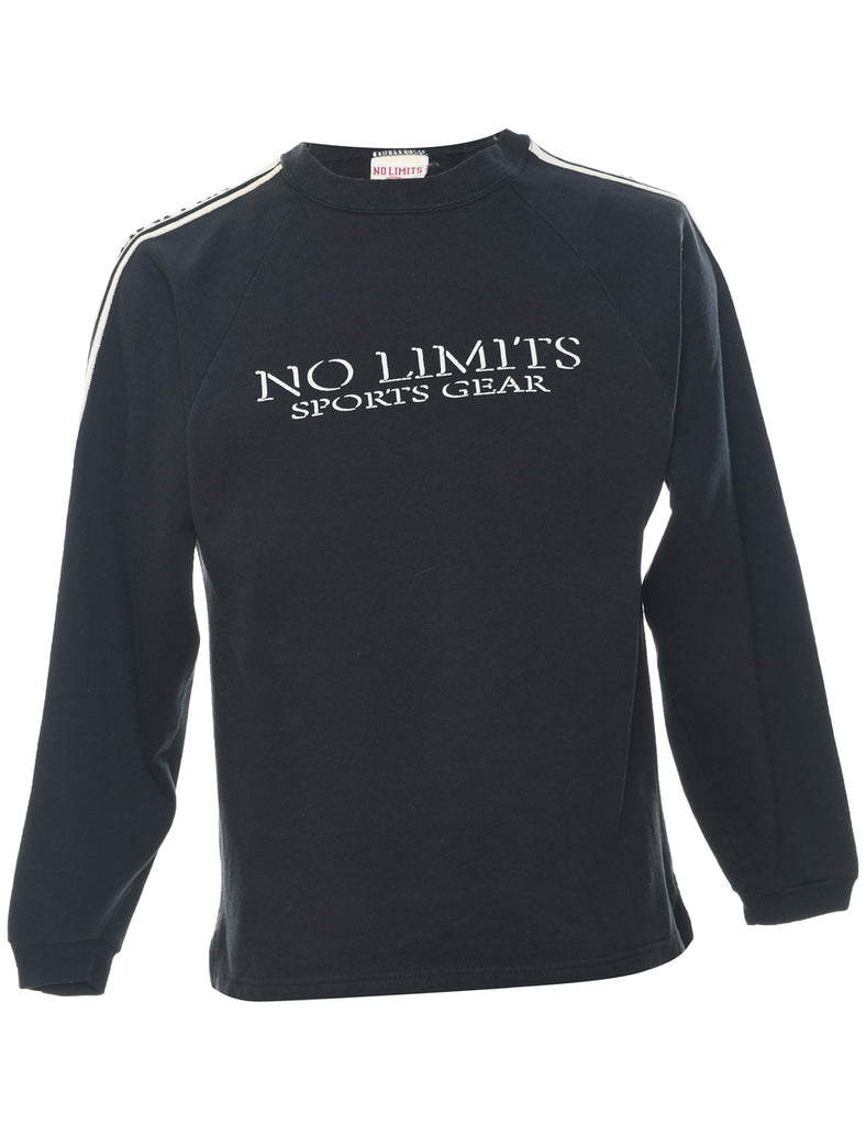 No Limits Sports Gear Printed Black Sweatshirt - S