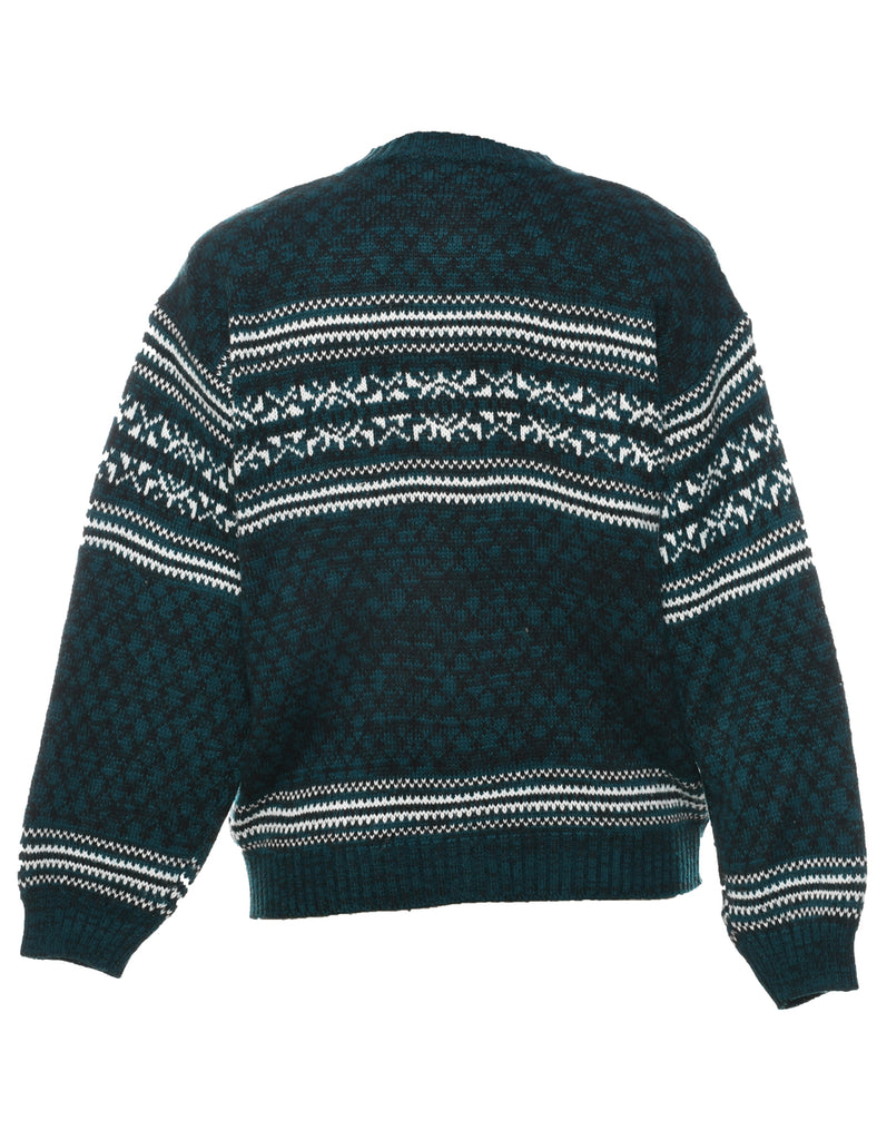 Nordic Dark Green Cardigan - S