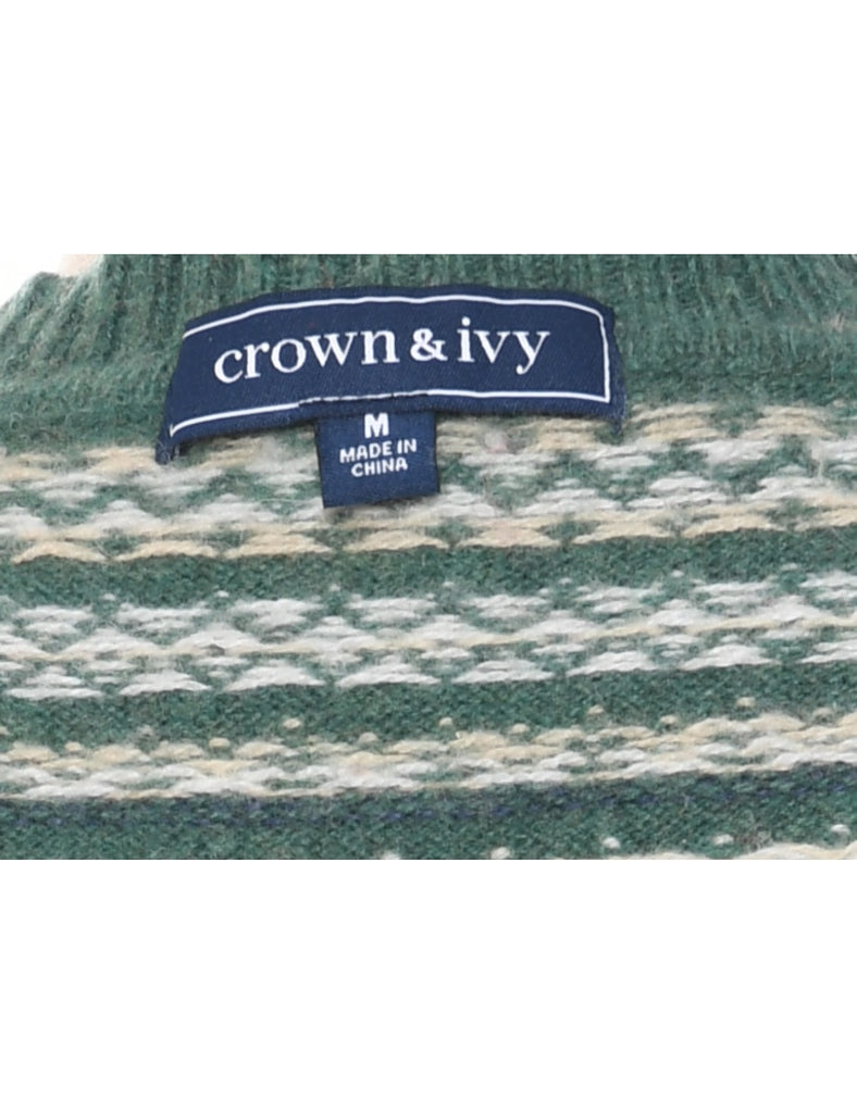 Nordic Green Jumper - L