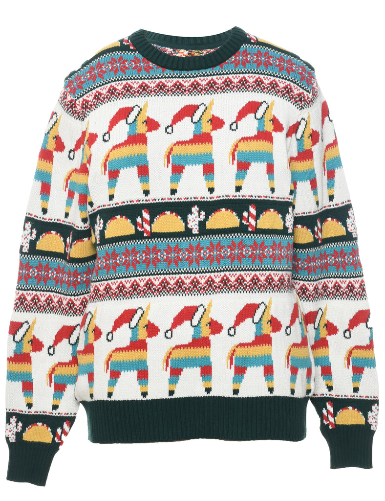 Nordic Multi-colour Jumper - L