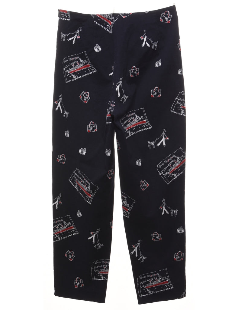 Novelty Print Trousers - W30 L29
