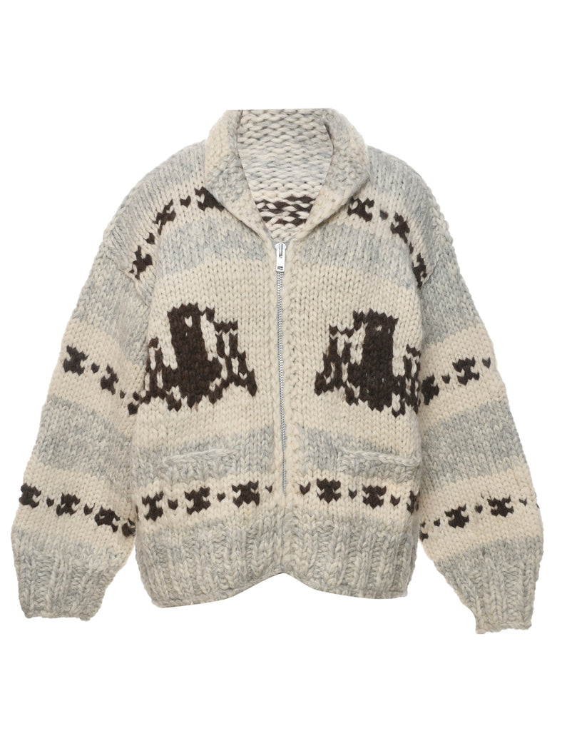 Off White Cowichan Cardigan - XL