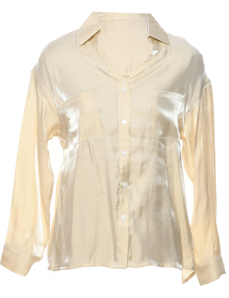 Off White Evening Blouse - M