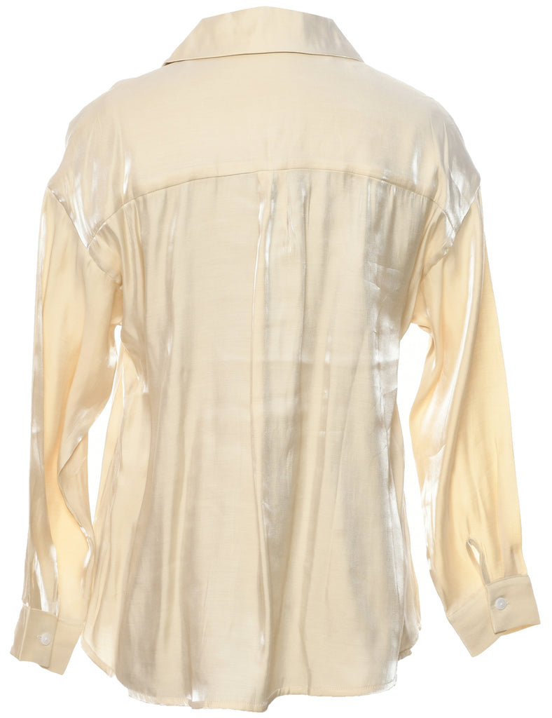 Off White Evening Blouse - M