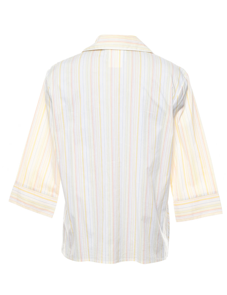 Off White Striped Shirt - M