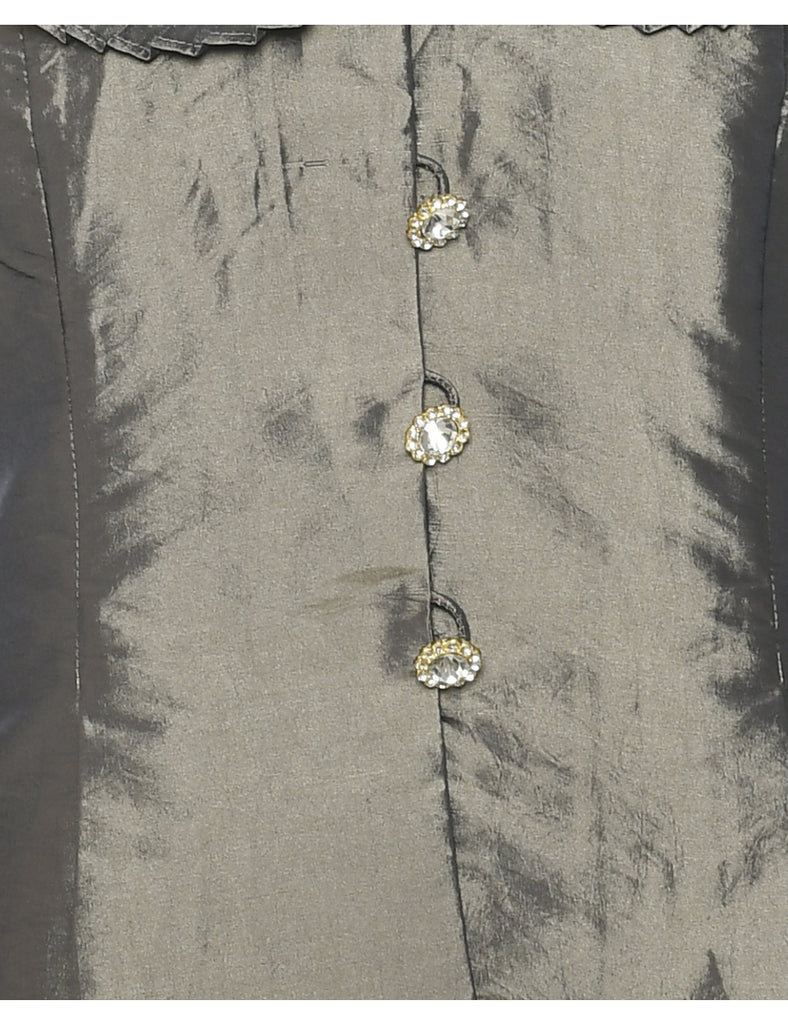 Olive Green Evening Jacket - M