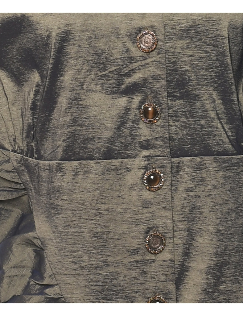 Olive Green Evening Jacket - M