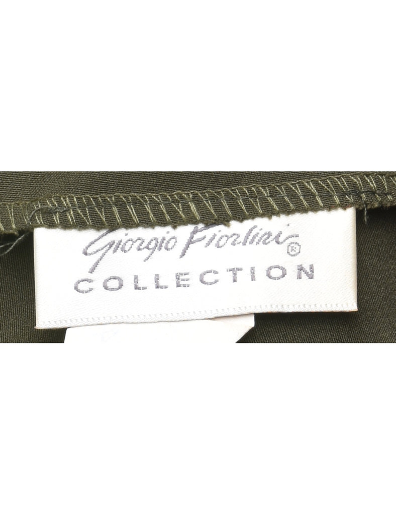 Olive Green High Waist Trousers - W32 L31