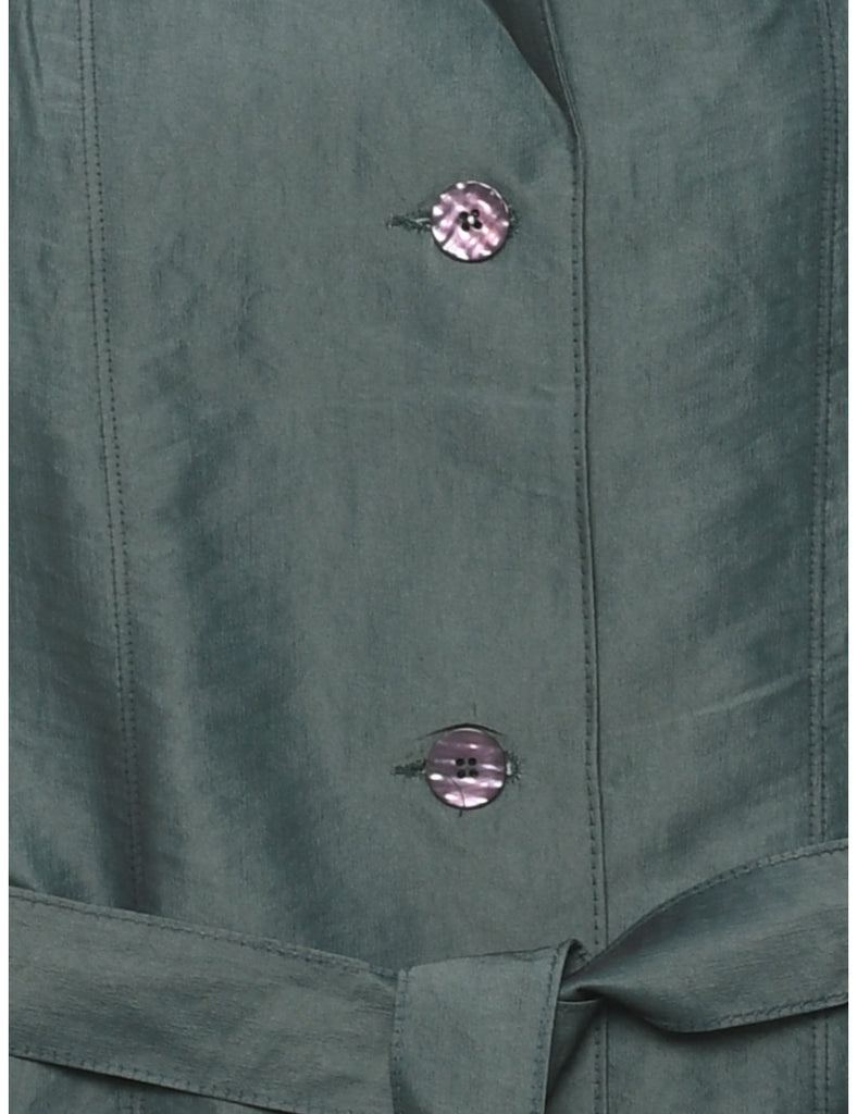 Olive Green Trench Coat - XL