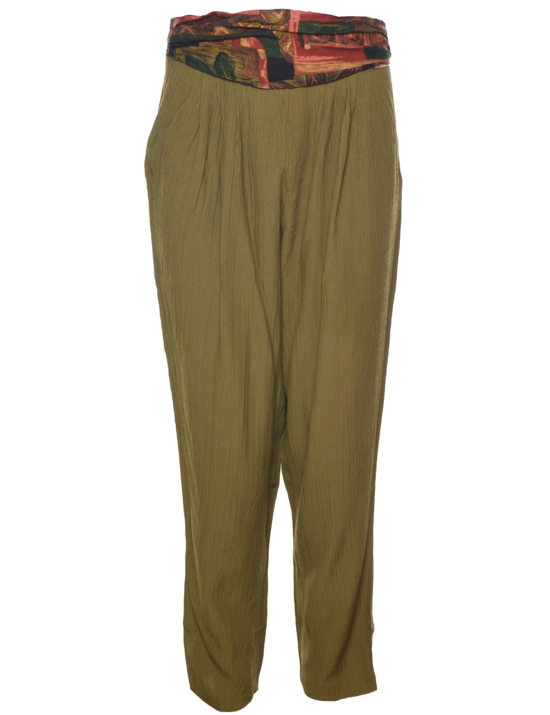 Olive Green Trousers - W35 L29