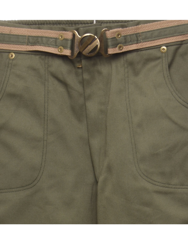 Olive Green Trousers - W28 L35