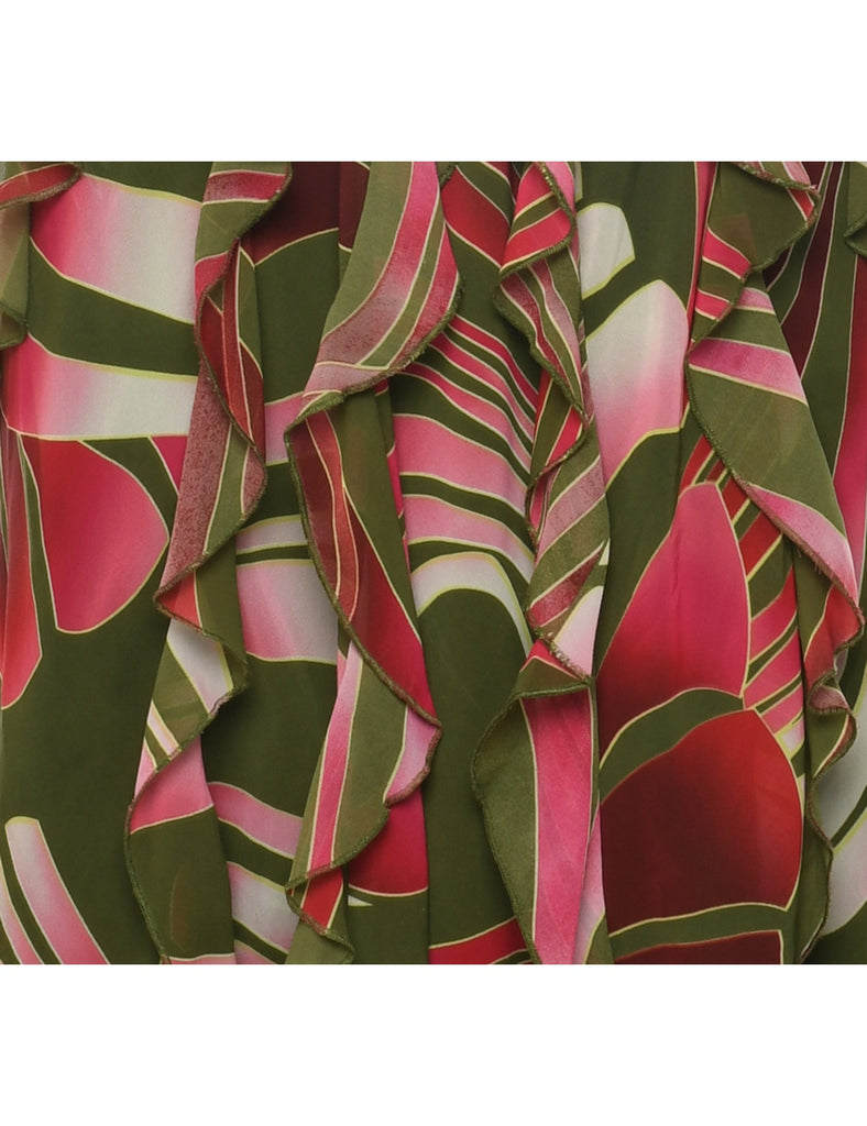 Olive Green Y2K Dress - S