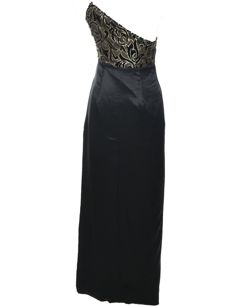 One Shouldered Evening Dress - XS