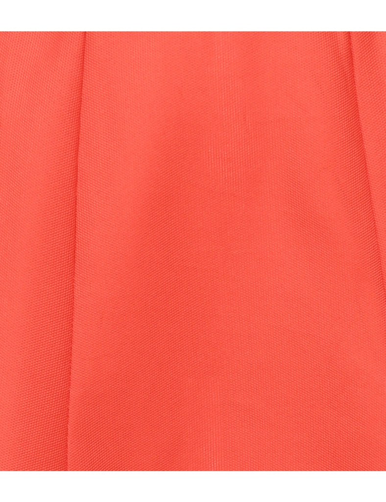 Orange A-line Skirt - S