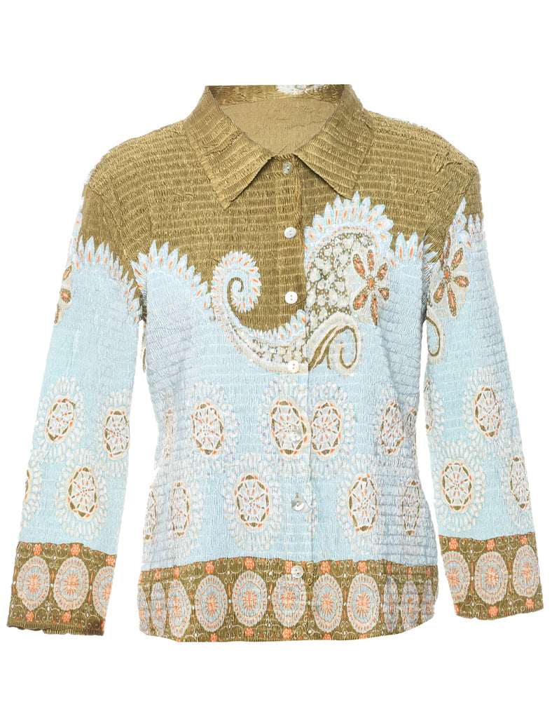 Paisley Evening Blouse - M