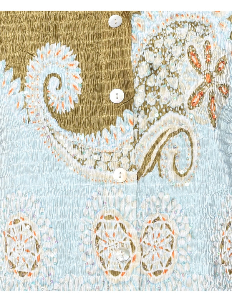 Paisley Evening Blouse - M