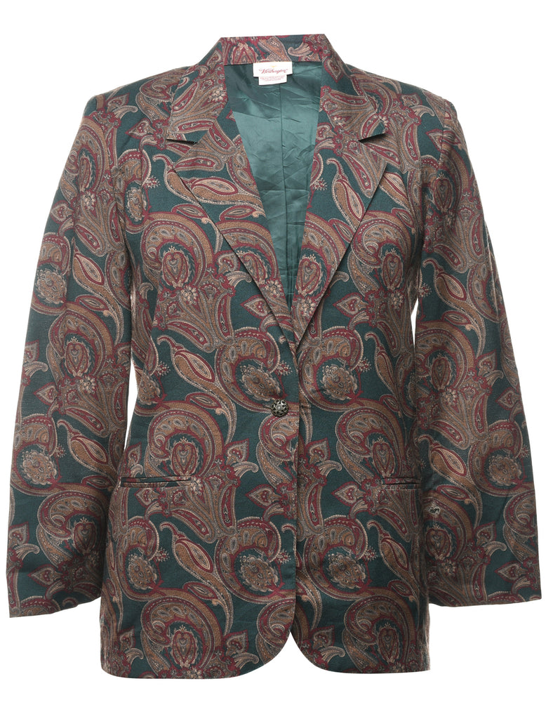 Paisley Pattern Blazer - M