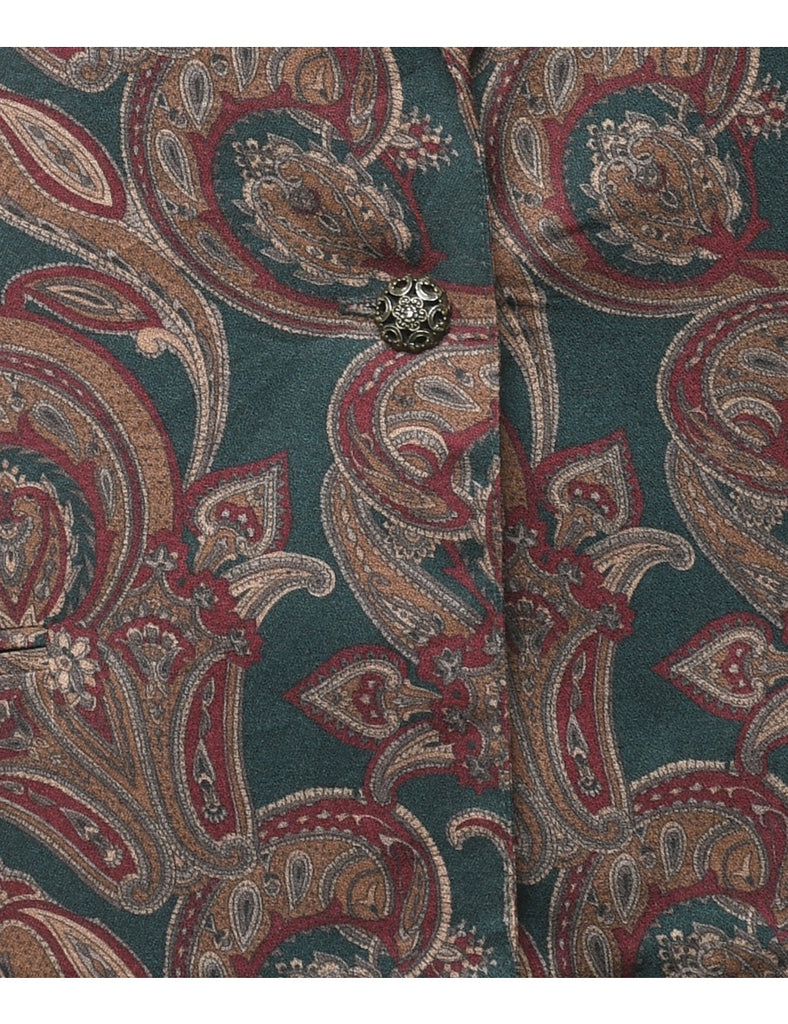 Paisley Pattern Blazer - M