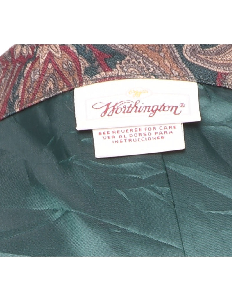 Paisley Pattern Blazer - M