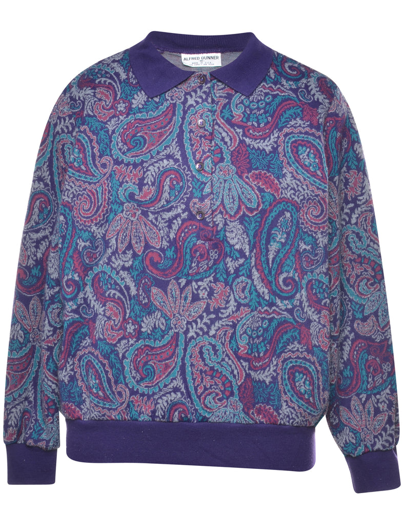 Paisley Pattern Jumper - M