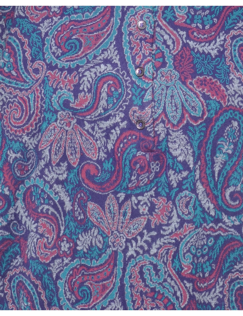 Paisley Pattern Jumper - M
