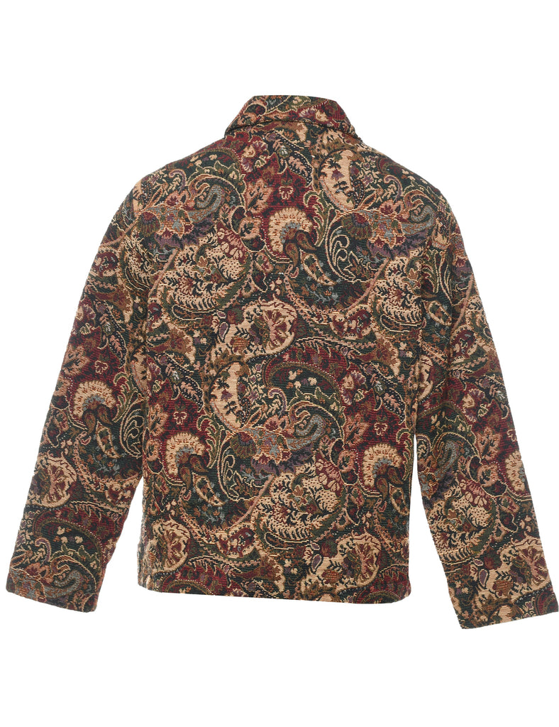 Paisley Pattern Multi-Colour Tapestry Jacket - S