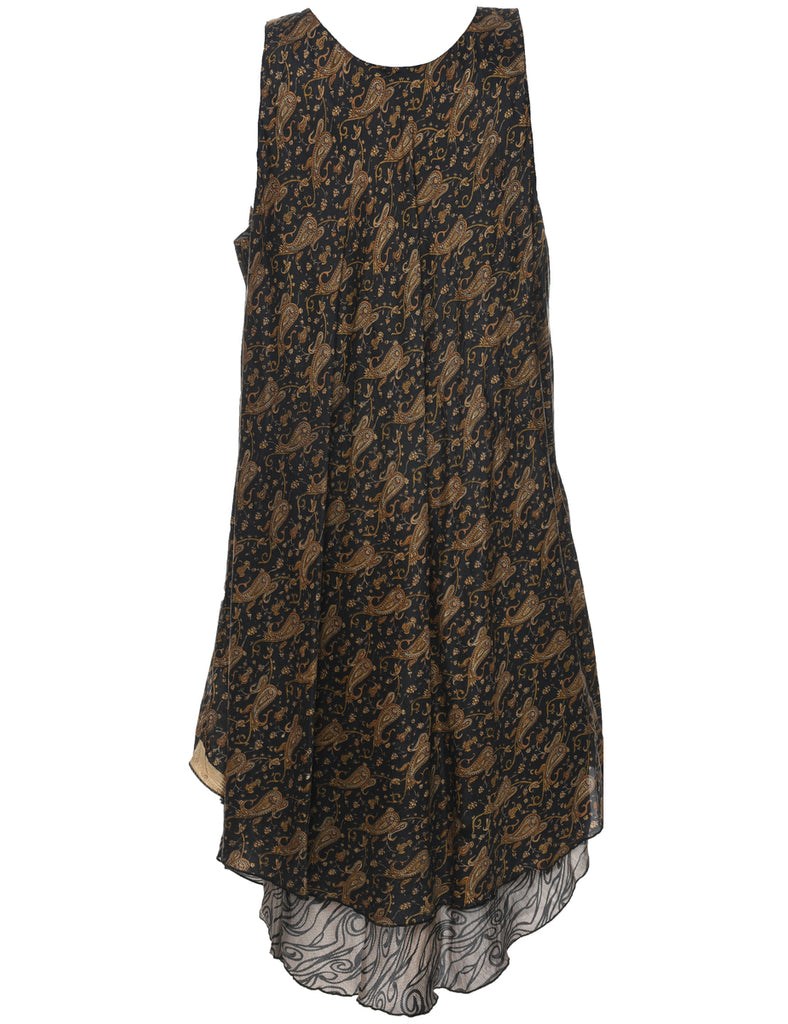 Paisley Pattern Shift Dress - XXL