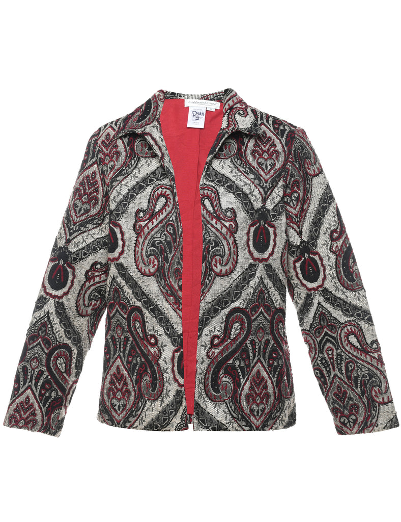 Paisley Pattern Tapestry Jacket - S