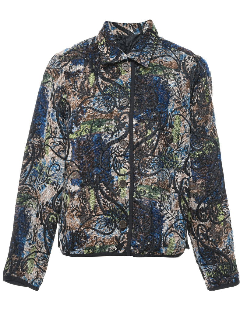 Paisley Pattern Tapestry Jacket - M