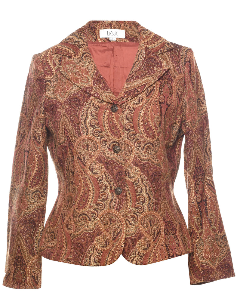 Paisley Pattern Tapestry Jacket - M