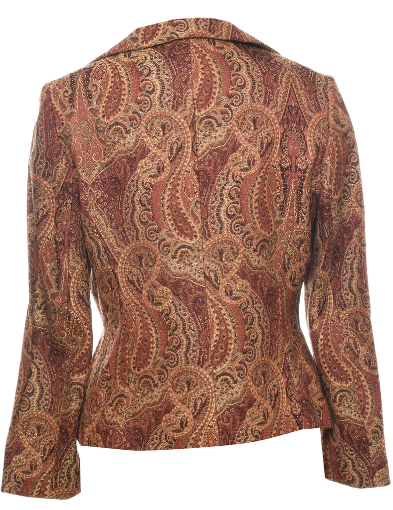 Paisley Pattern Tapestry Jacket - M