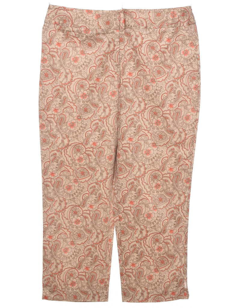 Paisley Pattern Trousers - W35 L26