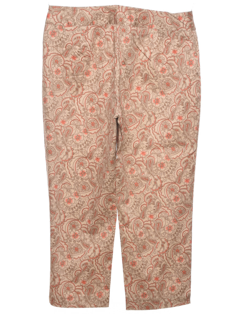 Paisley Pattern Trousers - W35 L26