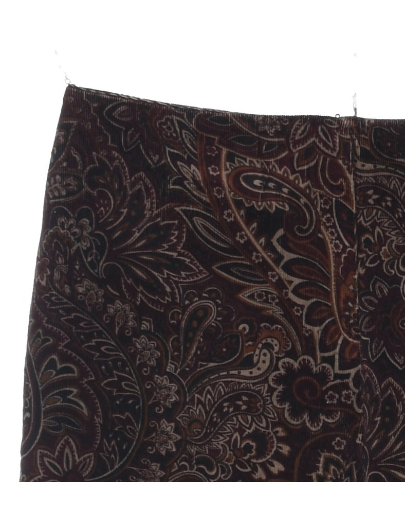 Paisley Pattern Trousers - W33 L30