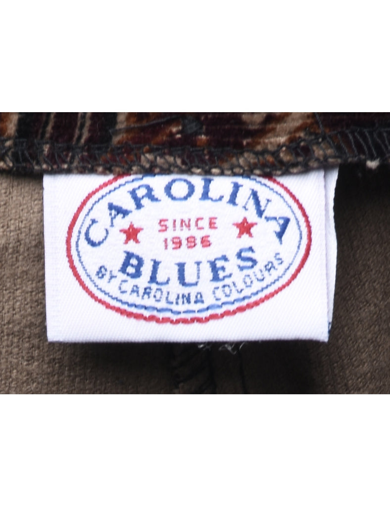 Paisley Pattern Trousers - W33 L30