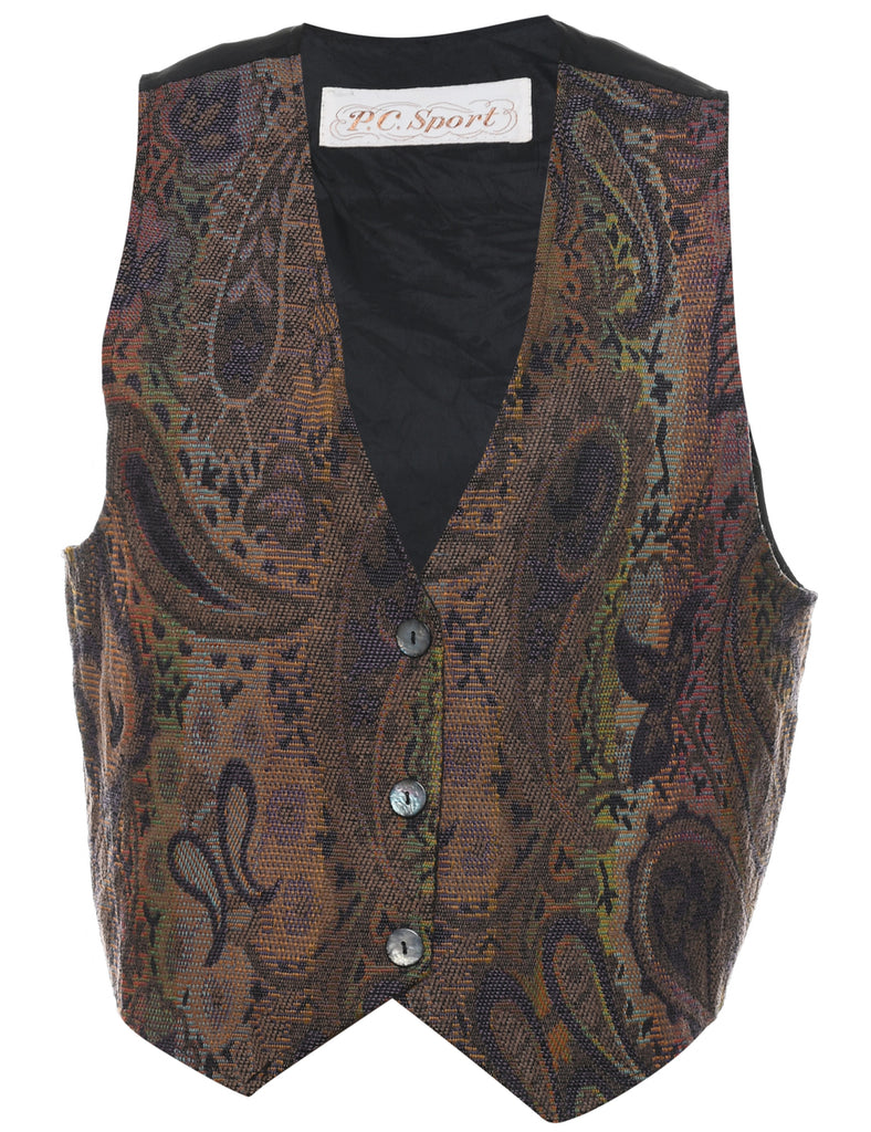 Paisley Pattern Waistcoat - L