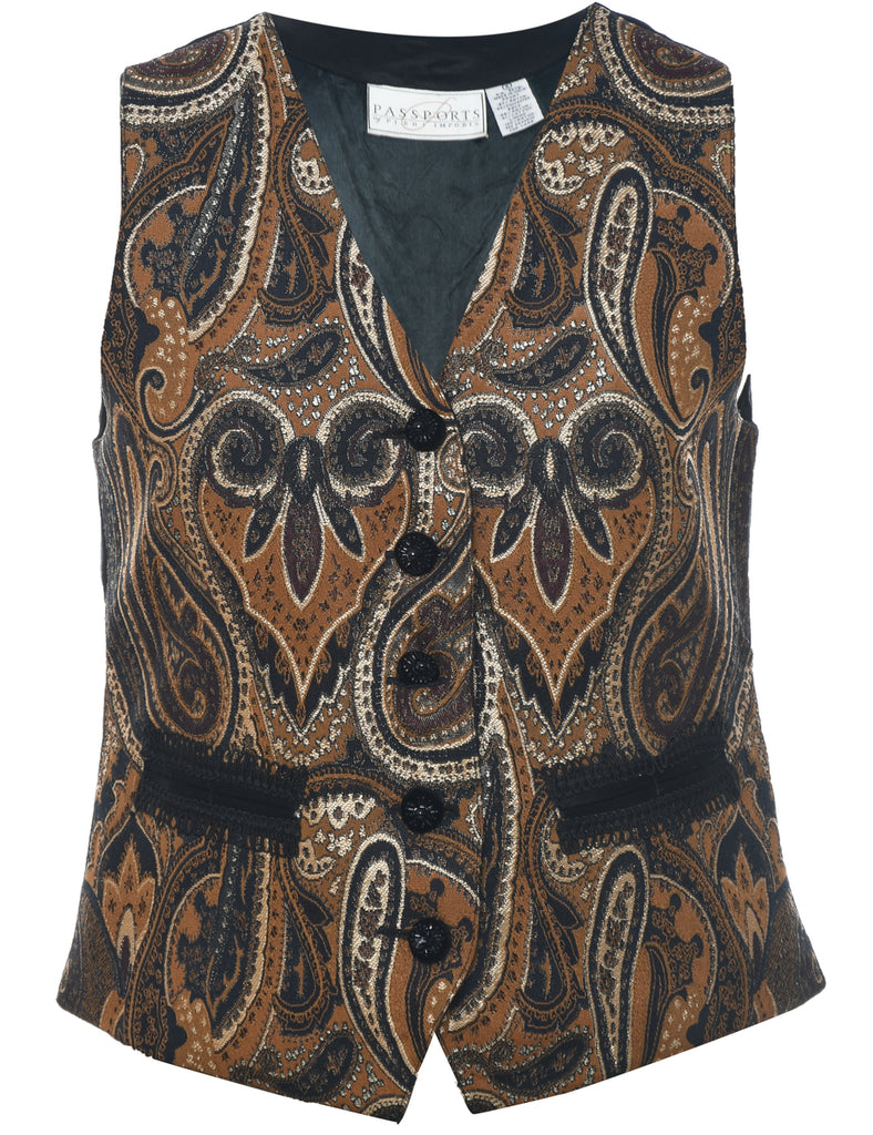 Paisley Pattern Waistcoat - S