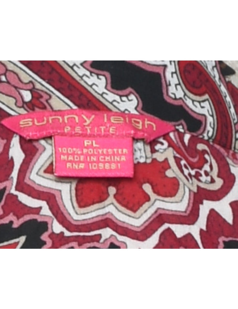 Paisley Print Blouse - L