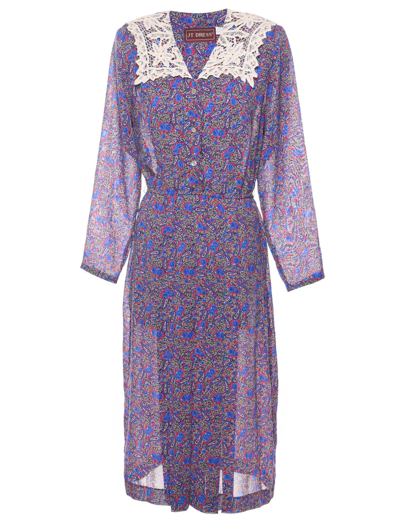 Paisley Print Dress - M