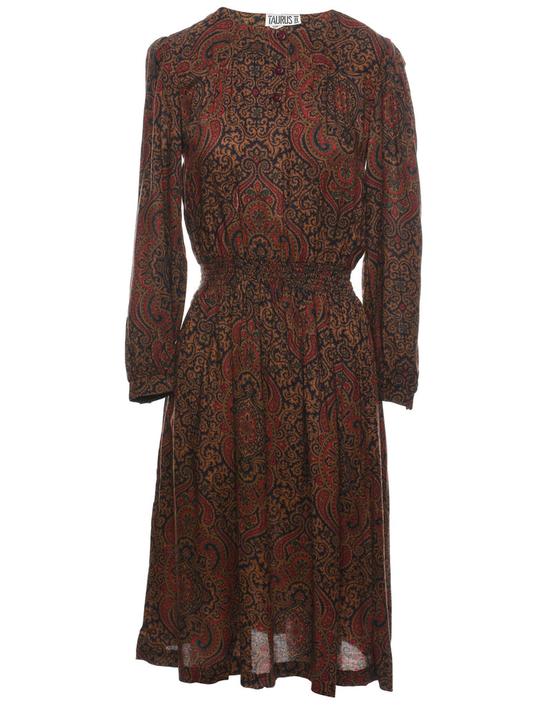 Paisley Print Dress - M