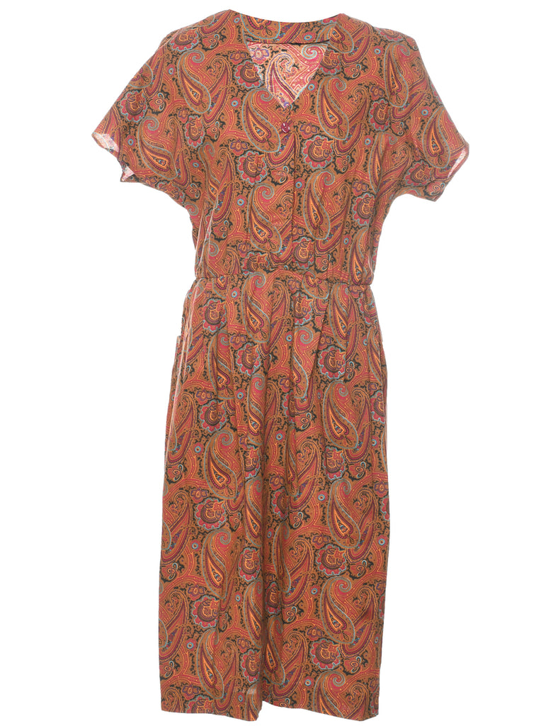 Paisley Print Dress - M