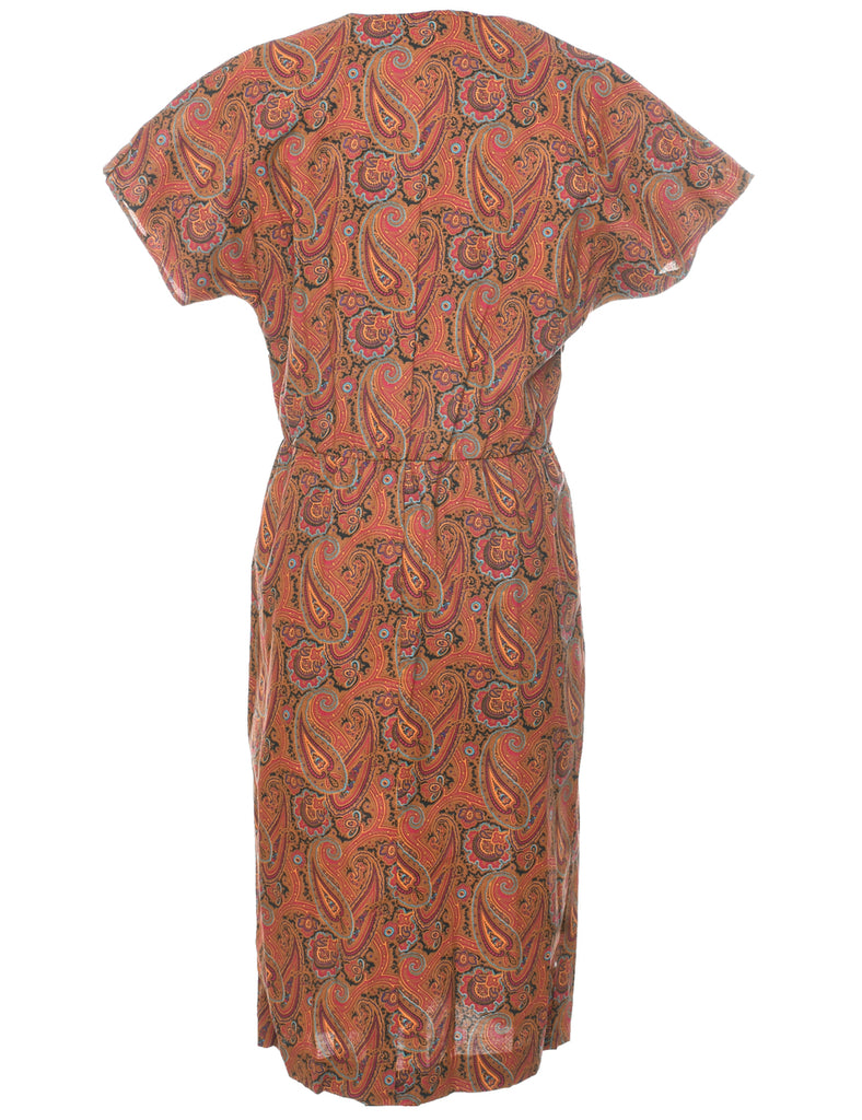 Paisley Print Dress - M
