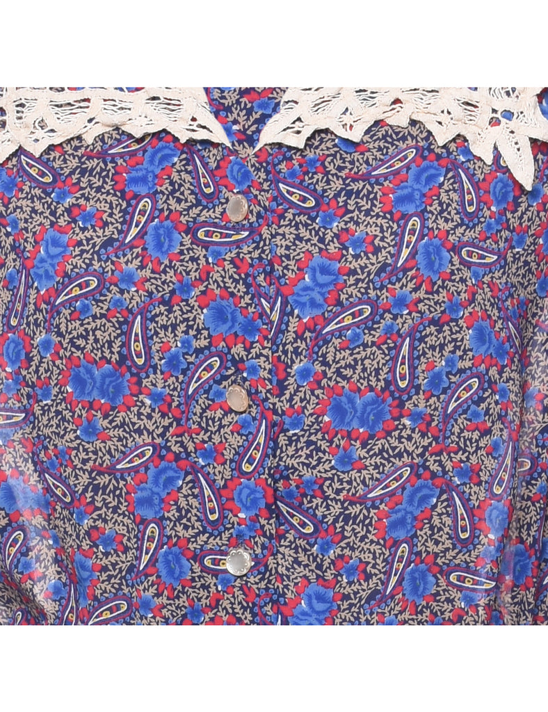 Paisley Print Dress - M