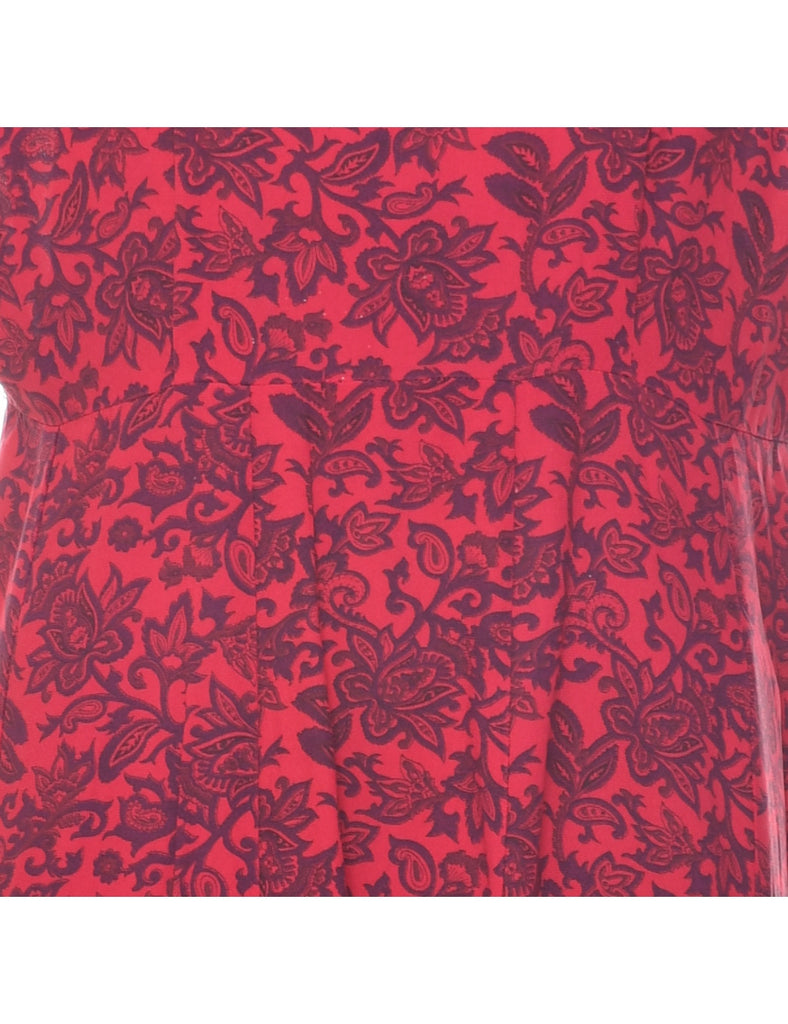 Paisley Print Dress - L