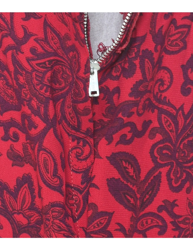 Paisley Print Dress - L