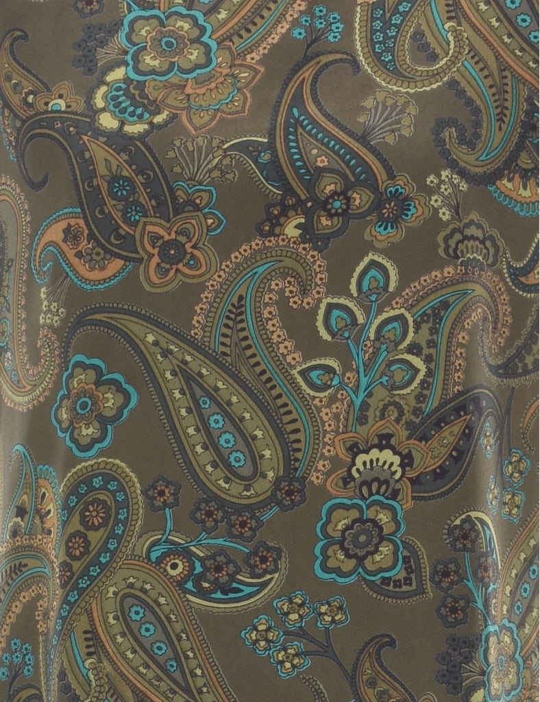 Paisley Print Maxi Dress - M