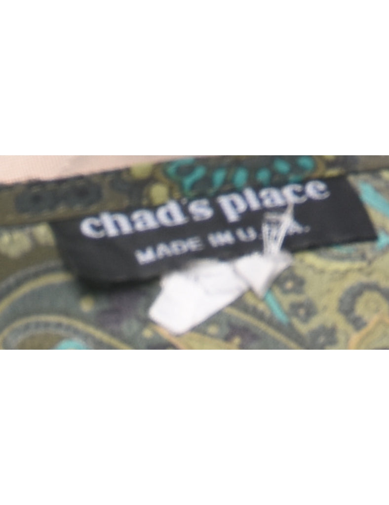 Paisley Print Maxi Dress - M