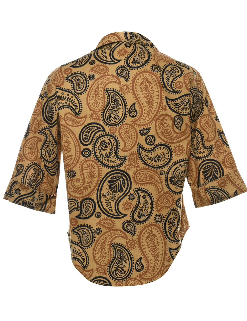 Paisley Print Shirt - L
